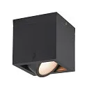 SLV Plafondarmatuur voor buiten ESKINA FRAME CL SINGLE CCT 1-vlams, CCT Switch, instelbaar IP65, antraciet 