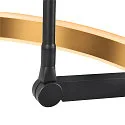 SLV Staande lamp ONE BOW FL up down, messing, zwart dimbaar