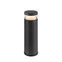SLV Lichtpaal M-POL 30 cilindrisch, kort, zonder contactdoos IP65, antraciet dimbaar