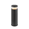 SLV Lichtpaal M-POL 30 cilindrisch, kort, zonder contactdoos IP65, antraciet dimbaar