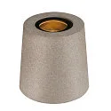 Vloerarmatuur CONCRETO FL rond, conisch GU10 IP65, grijs dimbaar