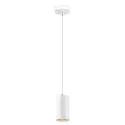 pendant luminaire ASTO TUBE 1 flame, round, rigid GU10 IP20, white dimmable