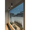 SLV downlight ASTO TUBE cylindrical, rigid, surface-mounted version GU10 IP20, black dimmable