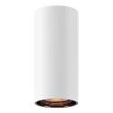 SLV Downlight ASTO TUBE cilindrisch, stijf, opbouwversie GU10 IP20, wit dimbaar