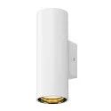 SLV Wandarmatuur ASTO TUBE up down, 2-vlams, cilindrisch, stijf GU10 IP20, wit dimbaar