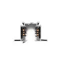 SLV 3-phase recessed track S-TRACK PHASE & DALI 2M DALI controllable, black