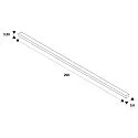 SLV 3-fase inbouwrail S-TRACK PHASE & DALI 2M DALI aanstuurbaar, wit