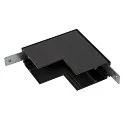 L-connector TRACK 48V mechanisch, diep, Stereo, zwart