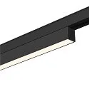 SLV Spotlight op rail IN-LINE 44 DALI 48V stijf, DALI aanstuurbaar IP20, zwart dimbaar