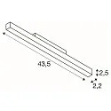 Spotlight op rail IN-LINE 44 DALI 48V - DARKLIGHT REFLECTOR stijf, DALI aanstuurbaar IP20, wit dimbaar