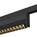 SLV track spot IN-LINE 24 TRACK 48V DARKLIGHT REFLECTOR Move DALI IP20, black dimmable