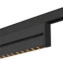 SLV track spot IN-LINE 24 TRACK 48V DARKLIGHT REFLECTOR Move DALI IP20, black dimmable
