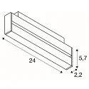Spotlight op rail IN-LINE 24 DALI MOVE 48V - DARKLIGHT REFLECTOR draaibaar, DALI aanstuurbaar IP20, wit dimbaar