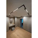 SLV Spotlight op rail IN-LINE 24 DALI MOVE 48V - DARKLIGHT REFLECTOR draaibaar, DALI aanstuurbaar IP20, zwart dimbaar
