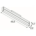 Spotlight op rail IN-LINE 24 DALI MOVE 48V - DARKLIGHT REFLECTOR draaibaar, DALI aanstuurbaar IP20, wit dimbaar
