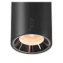 SLV Spotlight op rail NUMINOS® XS TRACK 48V DALI aanstuurbaar IP20, chroom, zwart dimbaar