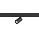 SLV Spotlight op rail NUMINOS® XS 48V DALI 2 55° draaibaar, voor BAP, DALI aanstuurbaar IP20, zwart mat dimbaar