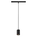 pendant luminaire NUMINOS® XS TRACK 48V DALI controllable IP20, black dimmable