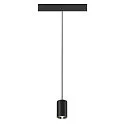 SLV Pendelarmatuur NUMINOS® XS TRACK 48V DALI aanstuurbaar IP20, chroom, zwart dimbaar