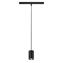 pendant luminaire NUMINOS® XS TRACK 48V DALI controllable IP20, chrome, black dimmable