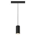 SLV Pendelarmatuur NUMINOS® S TRACK 48V DALI aanstuurbaar IP20, zwart, wit dimbaar