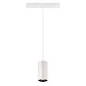 SLV Pendelarmatuur NUMINOS® S TRACK 48V DALI aanstuurbaar IP20, zwart, wit dimbaar