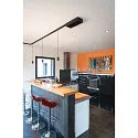 SLV pendant luminaire NUMINOS® S TRACK 48V DALI controllable IP20, black, white dimmable