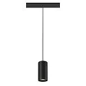 SLV pendant luminaire NUMINOS® S 48V DALI 2 20° for VDU workstation, DALI controllable IP20, black matt dimmable