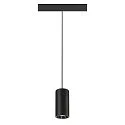 SLV pendant luminaire NUMINOS® S 48V DALI 2 40° for VDU workstation, DALI controllable IP20, black matt dimmable