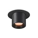 Plafondinbouwarmatuur NUMINOS® PROJECTOR S cilindrisch, zwart