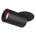 Plafondinbouwarmatuur NUMINOS® PROJECTOR M cilindrisch, zwart