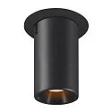 Plafondinbouwarmatuur NUMINOS® PROJECTOR M cilindrisch, zwart