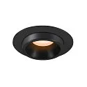 Plafondinbouwarmatuur NUMINOS® PROJECTOR M cilindrisch, zwart
