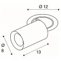 Plafondinbouwarmatuur NUMINOS® PROJECTOR M cilindrisch, zwart