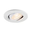 cover UNIVERSAL DOWNLIGHT MOVE round, swivelling, white