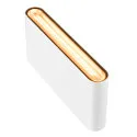 SLV outdoor wall luminaire OVAL 18 WL IP65, white
