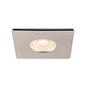 SLV Afdekking UNIVERSAL DOWNLIGHT IP65 hoekig, chroom