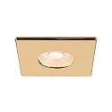 SLV cover UNIVERSAL DOWNLIGHT IP65 square, glossy, gold