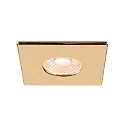 SLV cover UNIVERSAL DOWNLIGHT IP65 square, glossy, gold