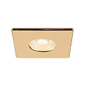 SLV cover UNIVERSAL DOWNLIGHT IP65 square, glossy, gold