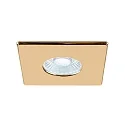 SLV cover UNIVERSAL DOWNLIGHT IP65 square, glossy, gold
