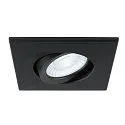 Afdekking UNIVERSAL DOWNLIGHT IP20 hoekig, draaibaar, zwart