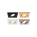 Afdekking UNIVERSAL DOWNLIGHT IP20 hoekig, draaibaar, zwart