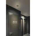 Afdekking UNIVERSAL DOWNLIGHT IP20 hoekig, draaibaar, zwart