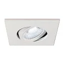 SLV cover UNIVERSAL DOWNLIGHT IP20 square, swivelling, white