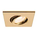 SLV cover UNIVERSAL DOWNLIGHT IP20 square, swivelling, glossy, gold