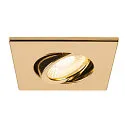 SLV cover UNIVERSAL DOWNLIGHT IP20 square, swivelling, glossy, gold