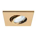 SLV cover UNIVERSAL DOWNLIGHT IP20 square, swivelling, glossy, gold