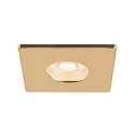 SLV cover UNIVERSAL DOWNLIGHT IP65 square, gold matt