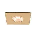 SLV cover UNIVERSAL DOWNLIGHT IP65 square, gold matt